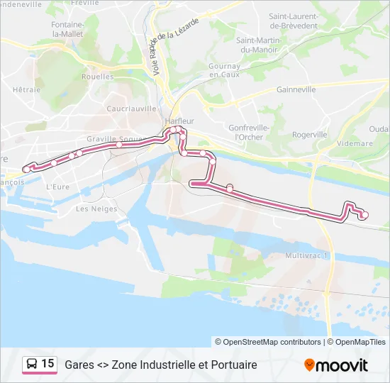 15 Bus Line Map