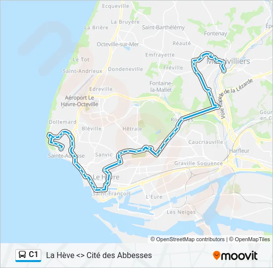 C1 Bus Line Map