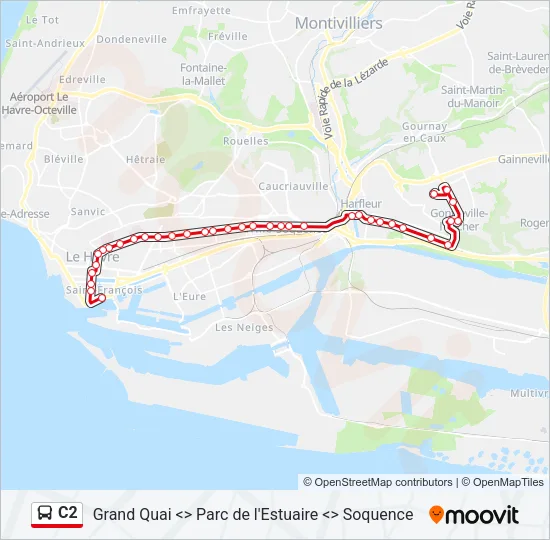 C2 Bus Line Map