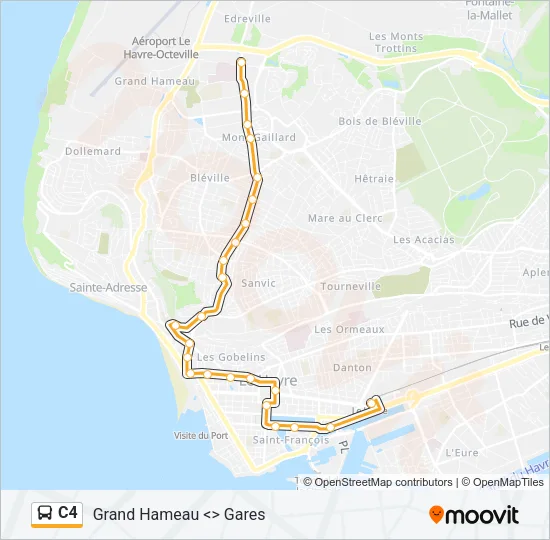 C4 Bus Line Map