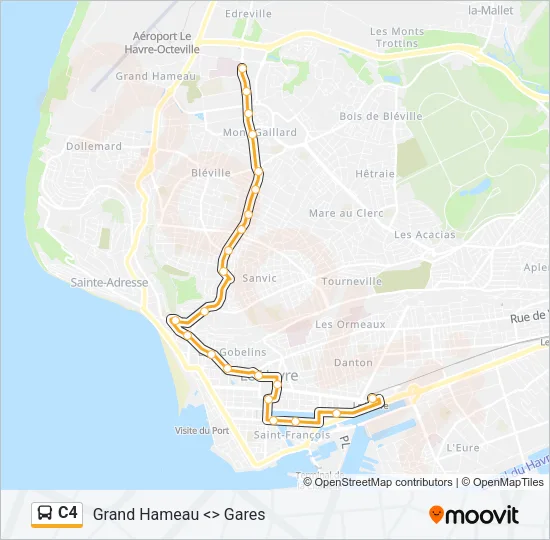 C4 Bus Line Map