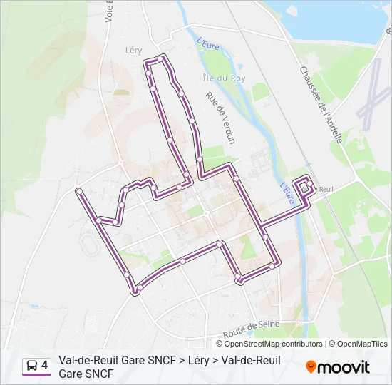 4 Bus Line Map