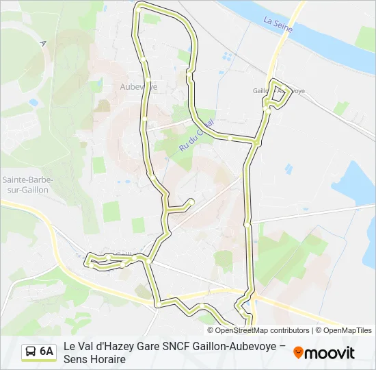 6A Bus Line Map