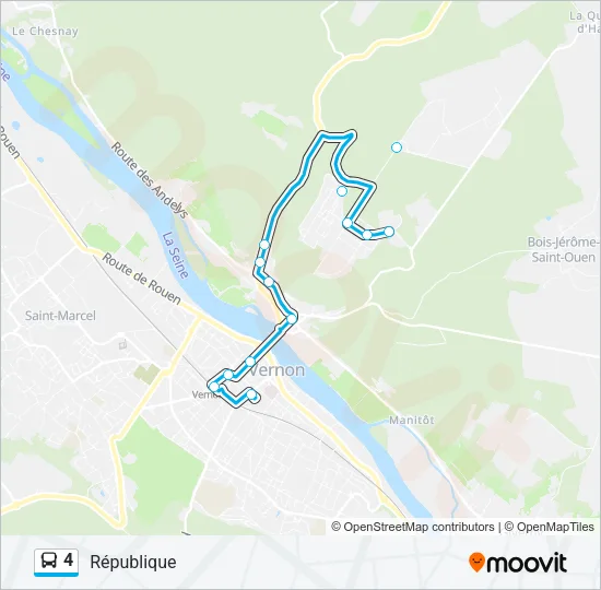 4 Bus Line Map