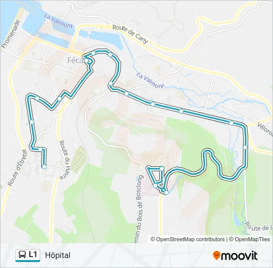 L1 Bus Line Map
