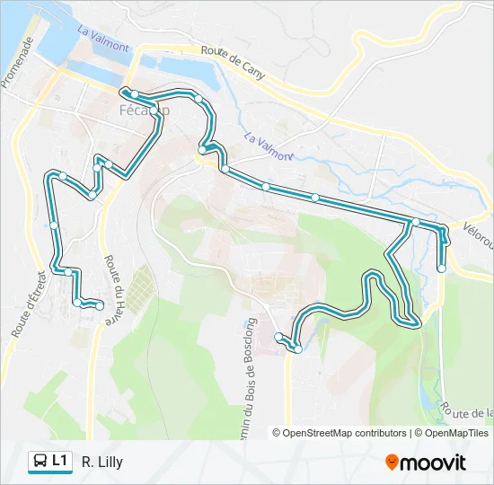 L1 Bus Line Map