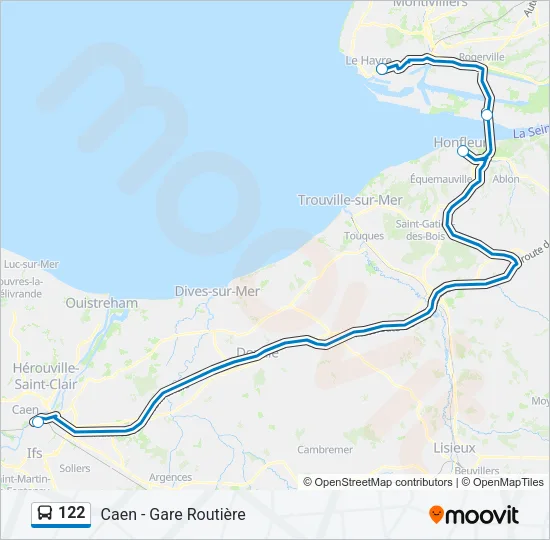 122 Bus Line Map