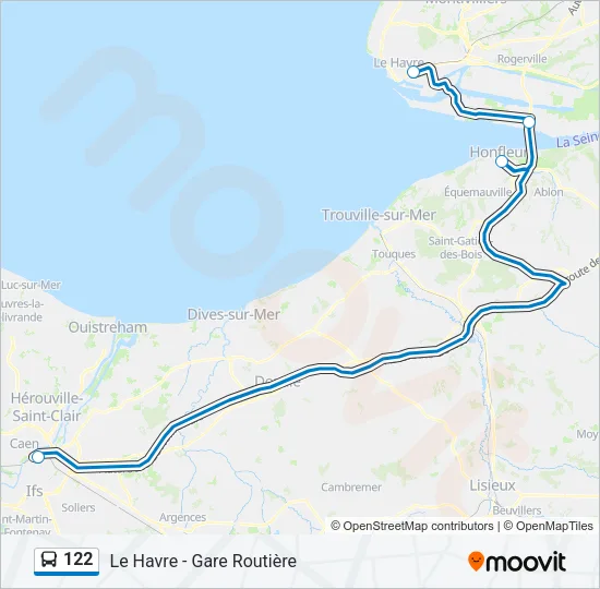 122 Bus Line Map