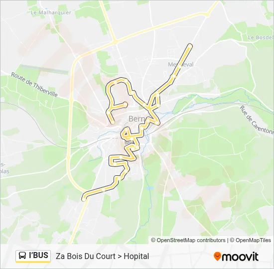 I’BUS Bus Line Map