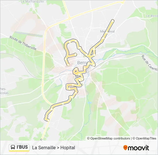 I’BUS Bus Line Map
