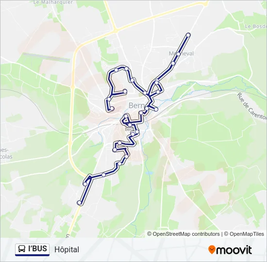 I’BUS Bus Line Map