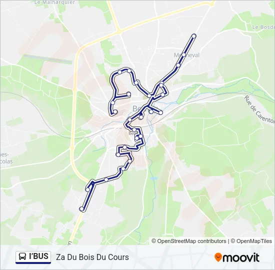 I’BUS Bus Line Map