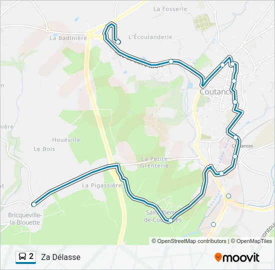 2 Bus Line Map