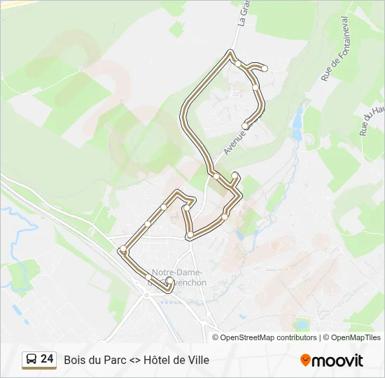 24 Bus Line Map