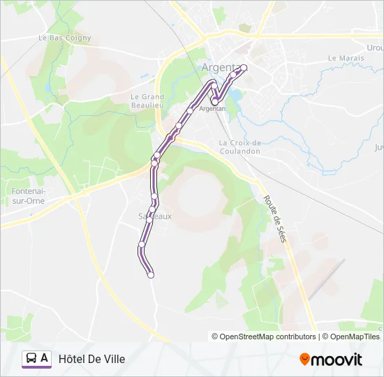 A Bus Line Map