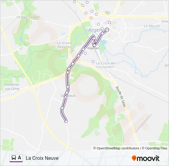 A Bus Line Map