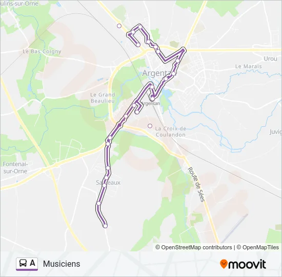 A Bus Line Map