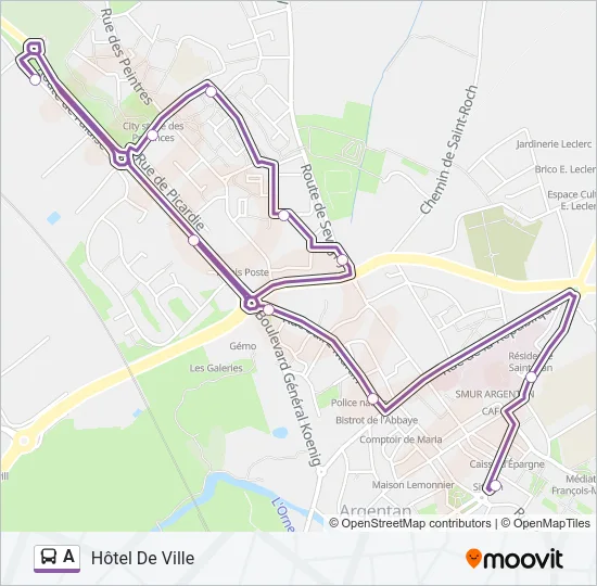 A Bus Line Map