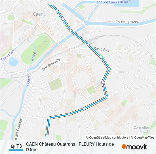 T3 Light Rail Line Map