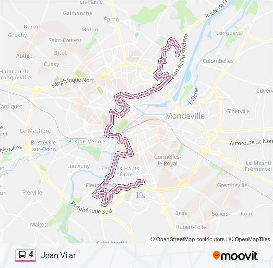 4 Bus Line Map