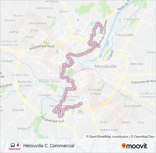 4 Bus Line Map