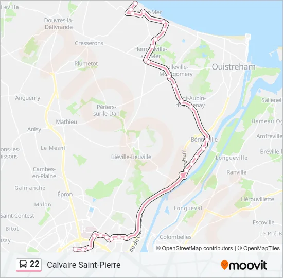 22 Bus Line Map