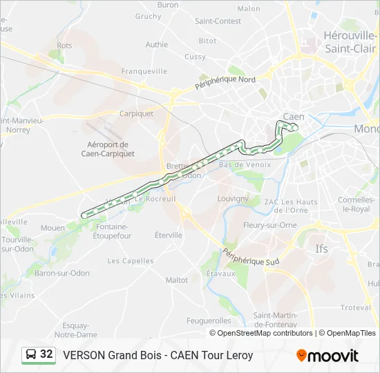 32 Bus Line Map