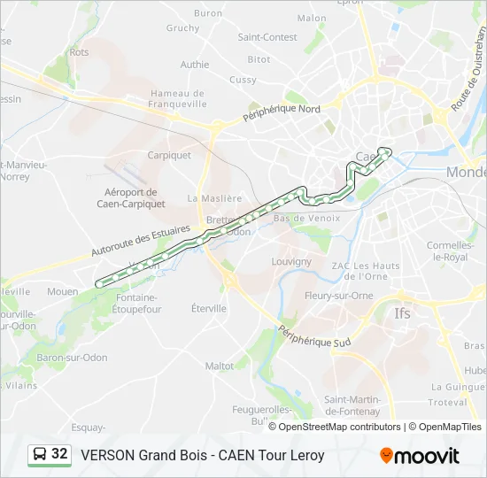 32 Bus Line Map