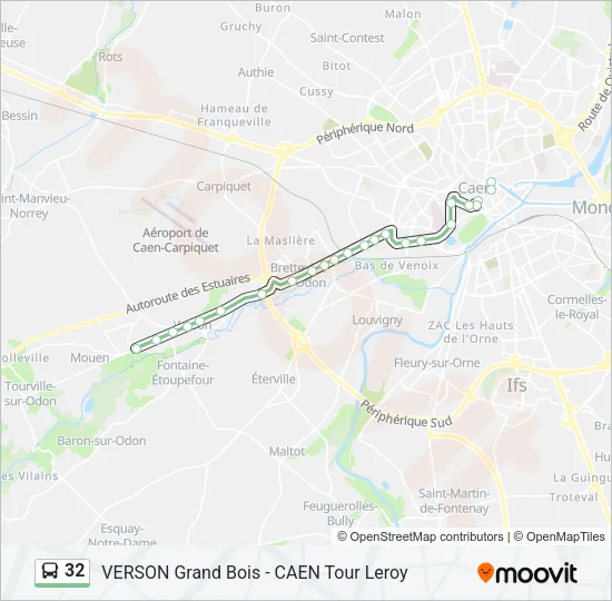 32 Bus Line Map