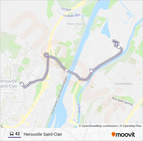 42 Bus Line Map