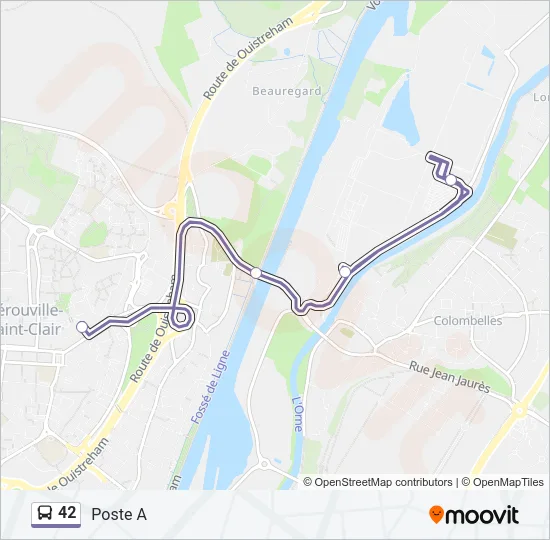 42 Bus Line Map