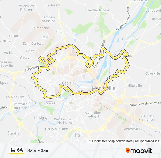 6A Bus Line Map