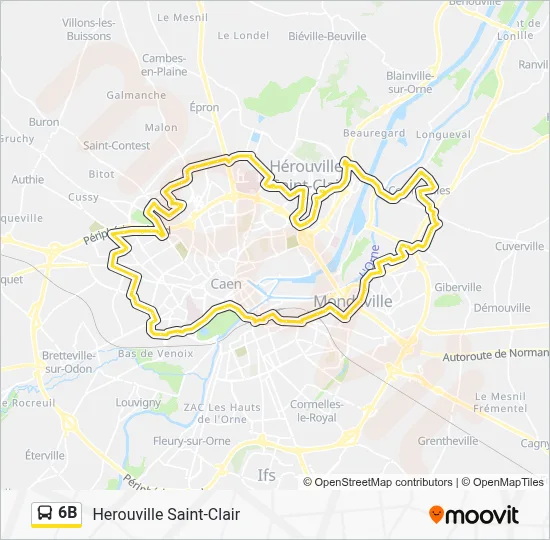 6B Bus Line Map