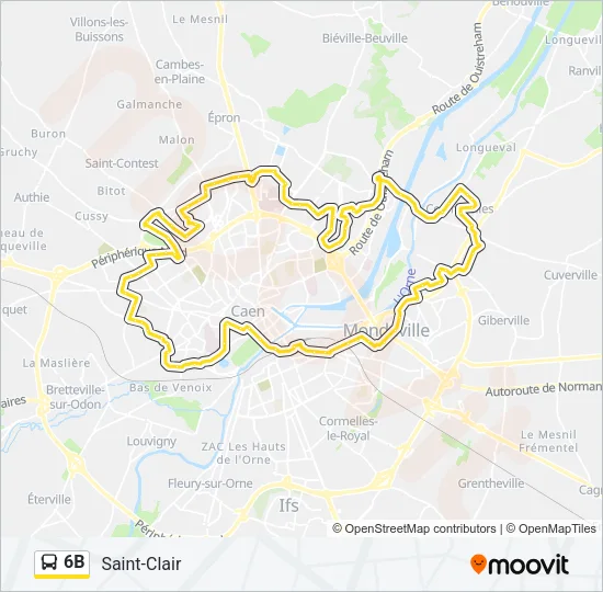 6B Bus Line Map