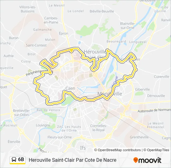 6B Bus Line Map