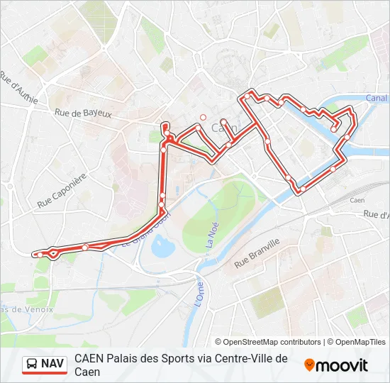 NAV Bus Line Map