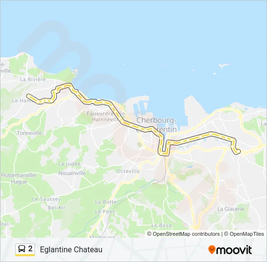 2 Bus Line Map