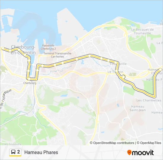 2 Bus Line Map
