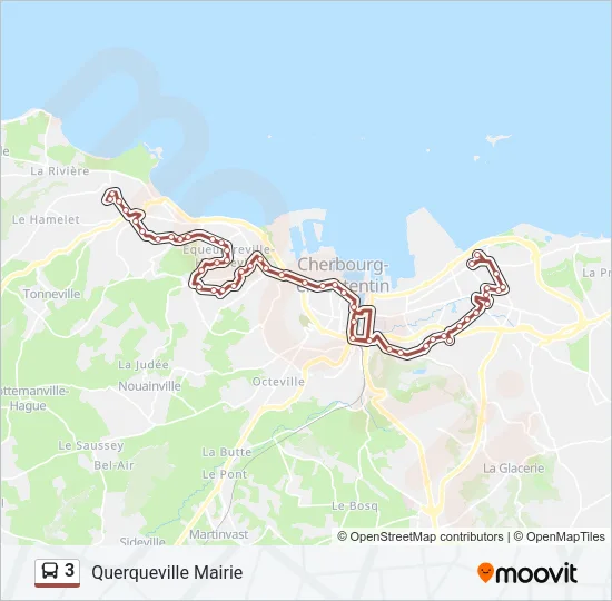 3 Bus Line Map
