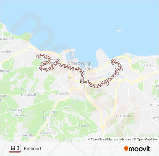 3 Bus Line Map