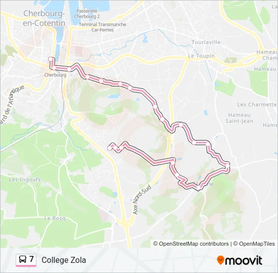 7 Bus Line Map