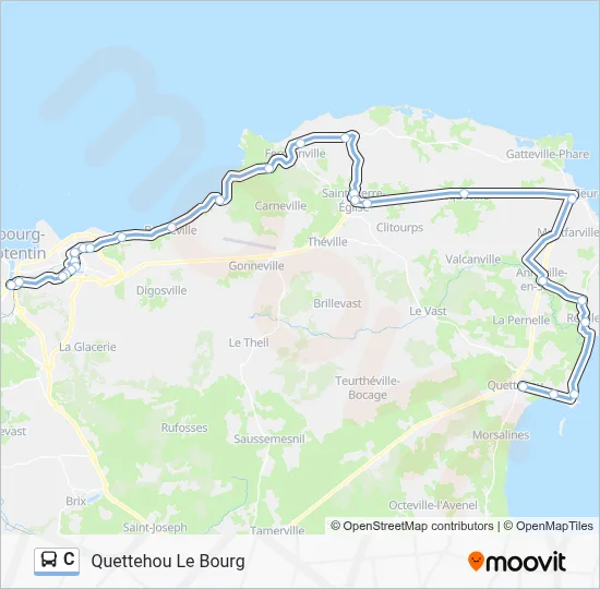 C Bus Line Map