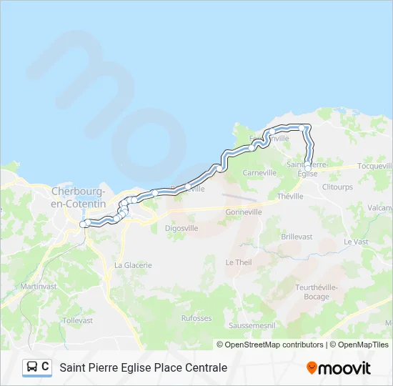 C Bus Line Map