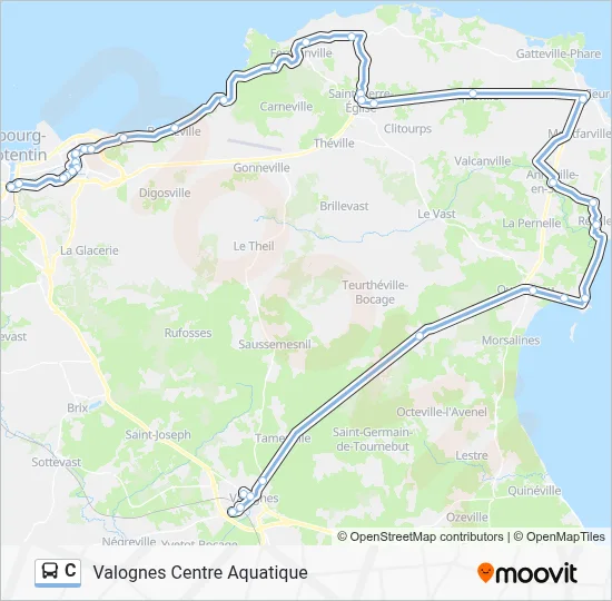 C Bus Line Map