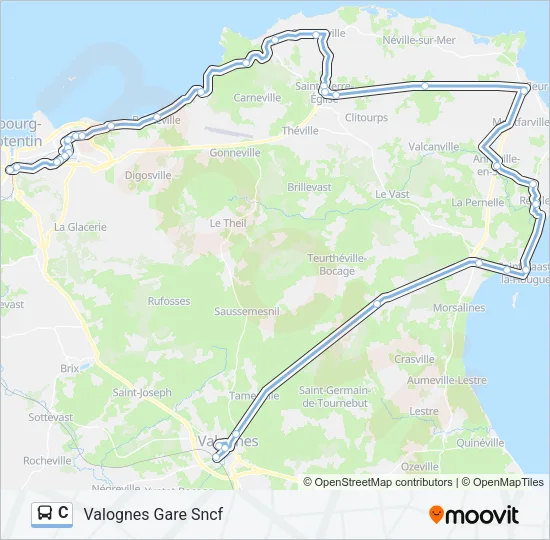 C Bus Line Map