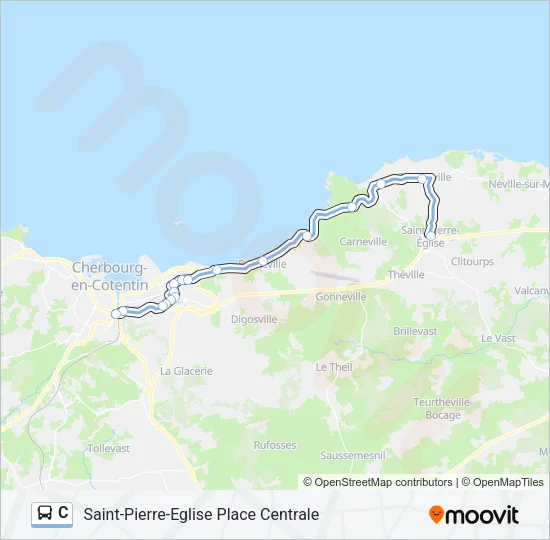 C Bus Line Map