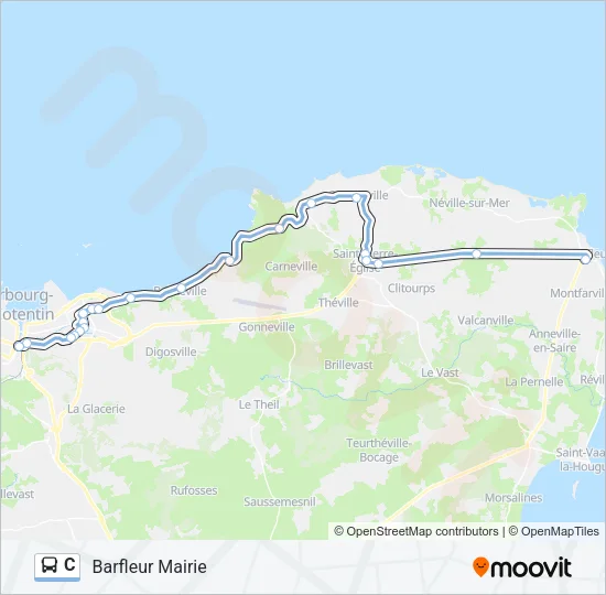 C Bus Line Map