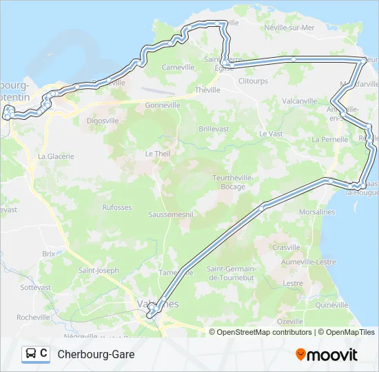C Bus Line Map