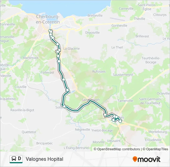 D Bus Line Map