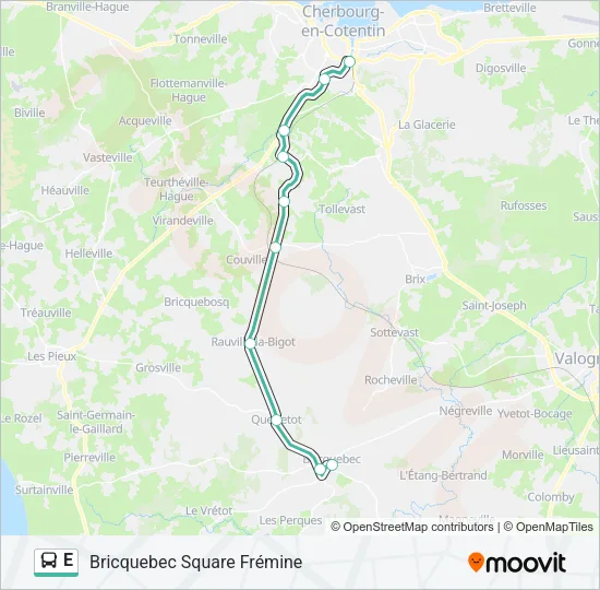 E Bus Line Map